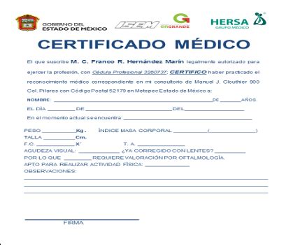 Obtén el Certificado médico en México 2025