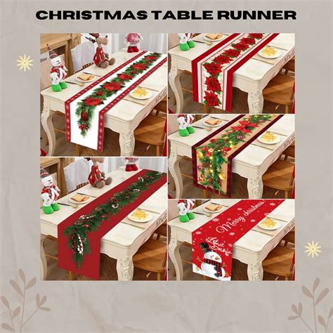 Christmas Table Runner Christmas Decoration Christmas Table - Etsy