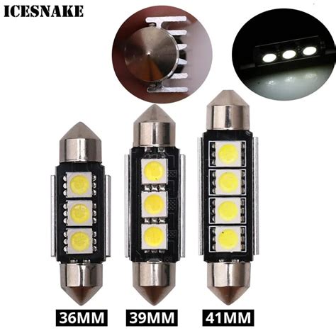 Pcs Festoon Led Mm Mm Mm C W Smd Led Can Bus Car Canbus