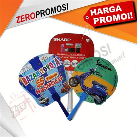 Jual Kipas Promosi Pvc Cetak Printing Full Color Souvenir Kota