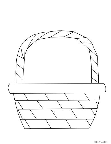 Easter Basket Coloring Pages Free Printable Cenzerely Yours