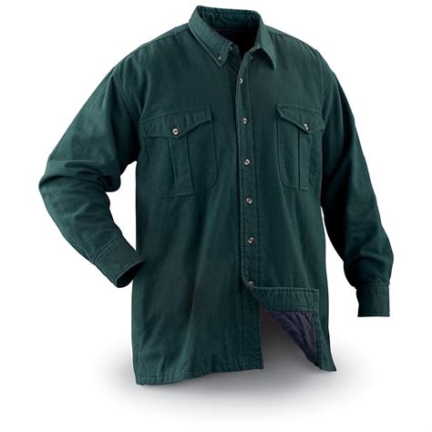 Guide Gear® Thinsulate™ Lined Chamois Shirt 120626 Shirts And Polos At