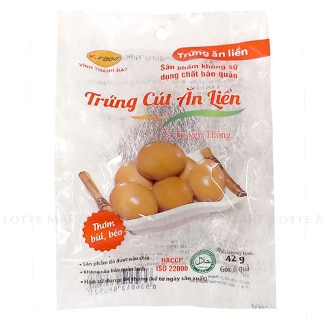 Trứng cút phá lấu V.Food túi 6 quả 42g