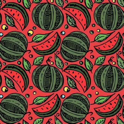 Watermelon Pattern Vector Art, Icons, and Graphics for Free Download