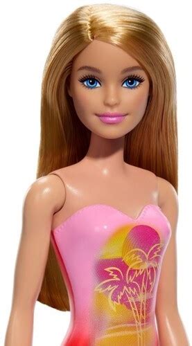 Mattel Barbie Beach Doll With Pink Swimsuit Large Item Doll