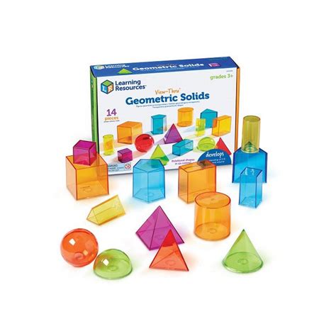 View Thru® Geometric Solids Set Of 14 Abc School Supplies