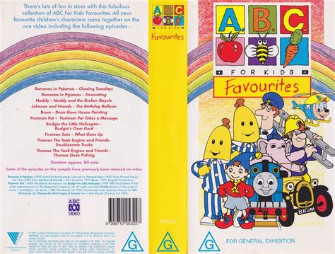 ABC for Kids Favourites | Thomas the Tank Engine VHS Covers Wiki | Fandom