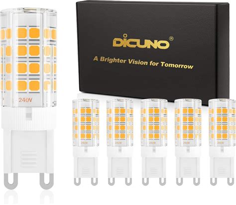 Dicuno G Led Light Bulb W W Halogen Equivalent Lm Warm White