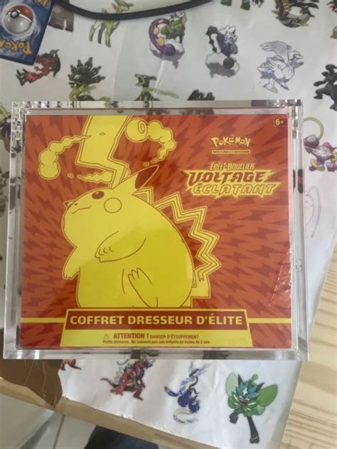 COFFRET DRESSEUR D ÉLITE ETB Pokémon Voltage éclatant FR Plexi