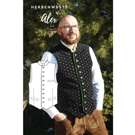 Ebook Patron Veste Folklore Homme Alex Dirndl Schnitte En Allemand