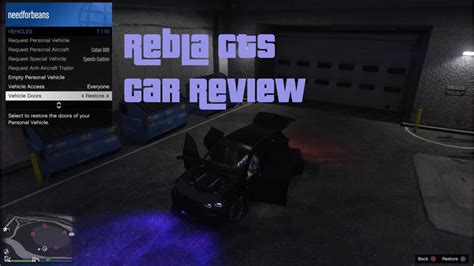 GTA ONLINE Car Review - Ubermacht Rebla GTS - NullTX