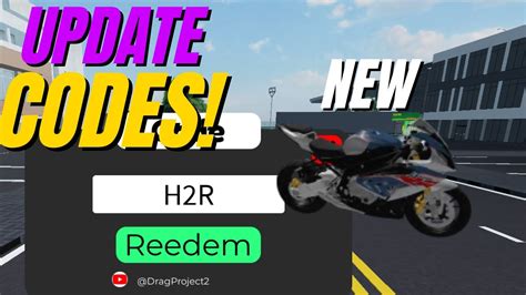 NEW UPDATE H2R CODES Drag Project ROBLOX YouTube