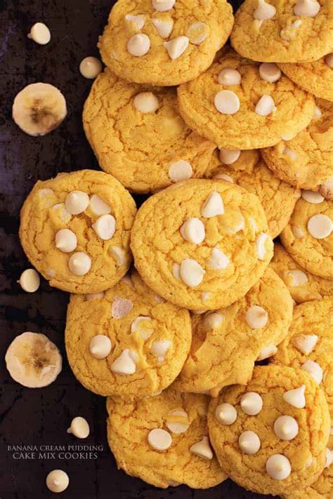 Banana Cream Pudding Cake Mix Cookies | The Recipe Critic