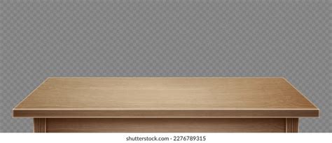 Wooden Table Isolated On Transparent Background Stock Vector (Royalty ...