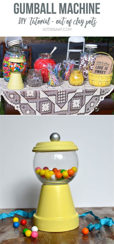 DIY Gumball Machine out of Clay Pots and Fish Bowl || a DIY Tutorial ...