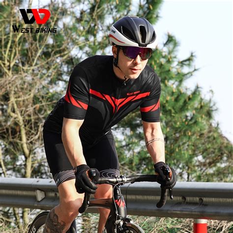 WEST BIKING Camiseta De Ciclismo Transpirable Para Hombre Ropa