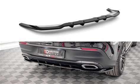 Maxton Design Central Rear Splitter With Vertical Bars Mercedes Benz Gle Class Coupe Amg