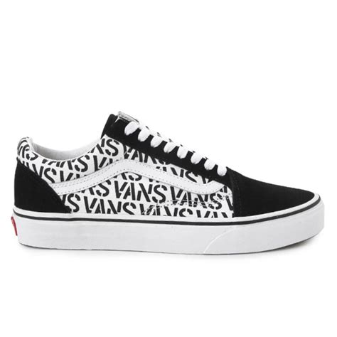 Jual Vans Old Skool Vans Logo Black White Resmi Pt Navya Shopee