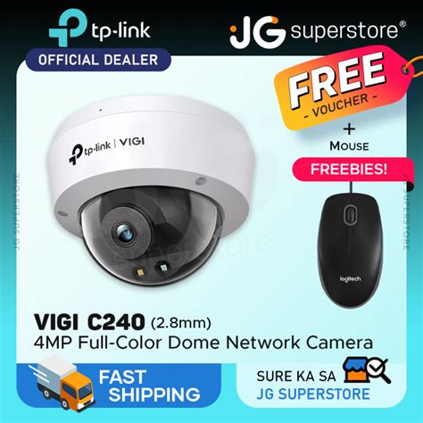 Tp Link Vigi C240 4mp Full Color Dome Network Cctv Camera 2k Qhd 28mm