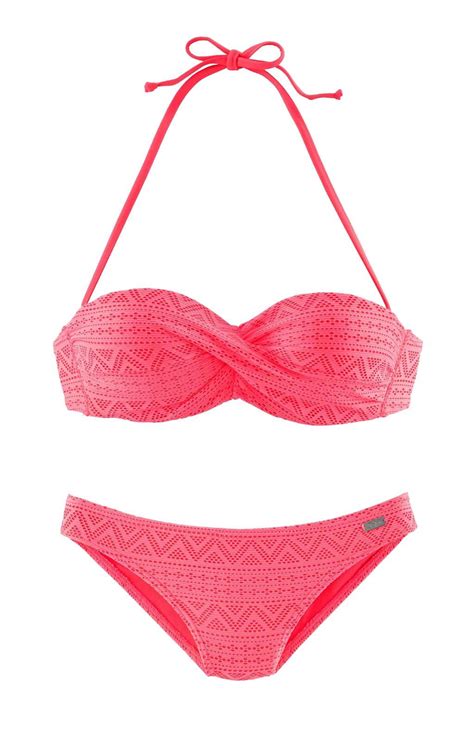 Marken Push Up Bandeau Bikini Lobster A Cup Dessous Bademoden