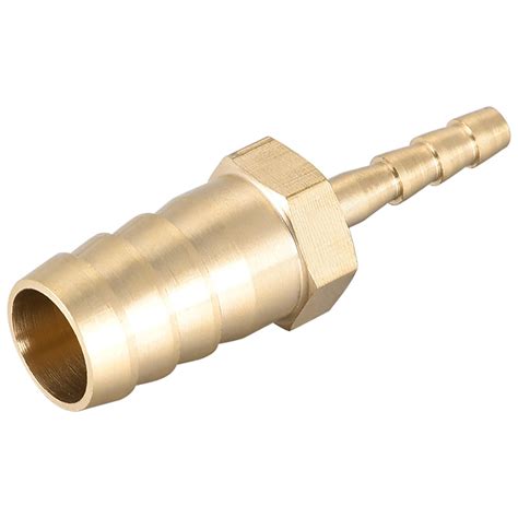 Unique Bargains Hose ID Brass Reducer Barb Hose Fitting Straight