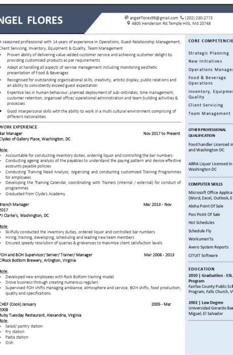 Resume Sample 3 CVwritingformat