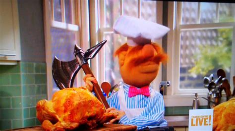 The Muppets Swedish Chef On Thanksgiving Live On Food Network Youtube