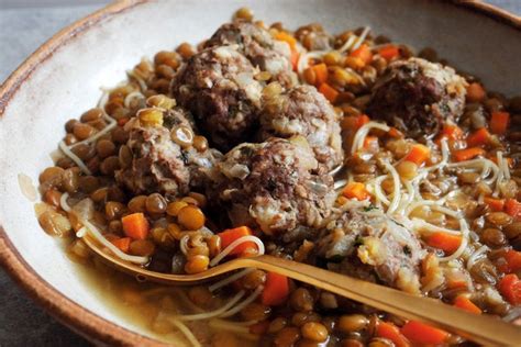 Suad Shallals Iraqi Lentil Soup With Meatballs Recipe Nyt Cooking