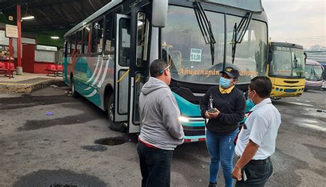 VMT Verifica Se Cumplan Medidas De Bioseguridad En Autobuses Diario