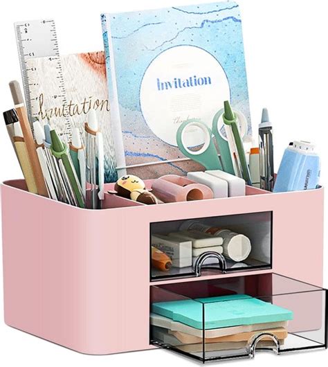 Bureau Organizer 7 Vakken Plastic Bureau Organizer Multifunctionele