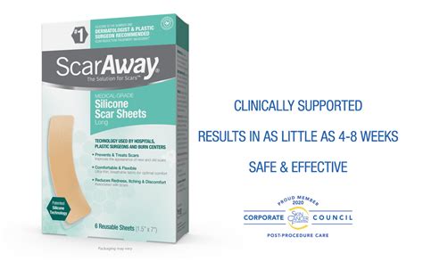 Amazon Scaraway Advanced Skincare Long Silicone Scar Sheets For