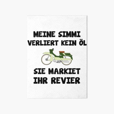 Simson S51 Ossi Moped Cool Saying Art Board Print For Sale By