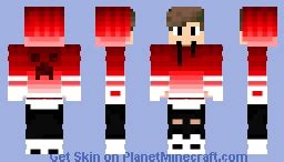 Red Gamer Boy Minecraft Skin