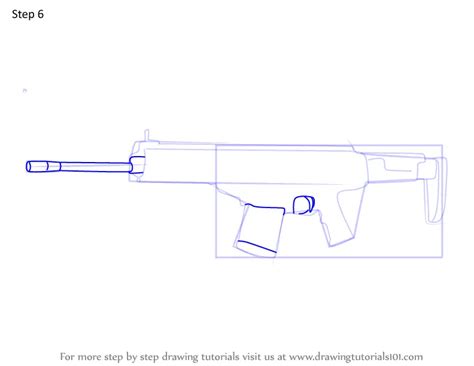 How To Draw Arx200 Assault Rifle From Rainbow Six Siege Rainbow Six