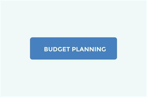 Budget planning button web banner templates. Vector Illustration ...