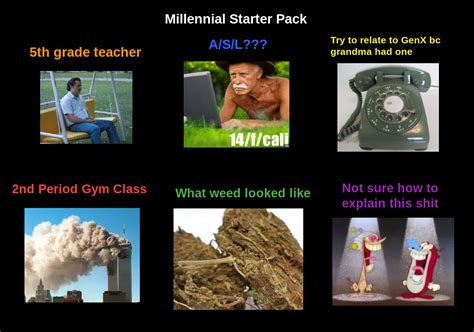 Millennial Starterpack Dob Circa 1986 Rstarterpacks