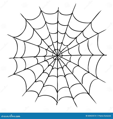 Spider Web Stock Vector - Image: 60423573