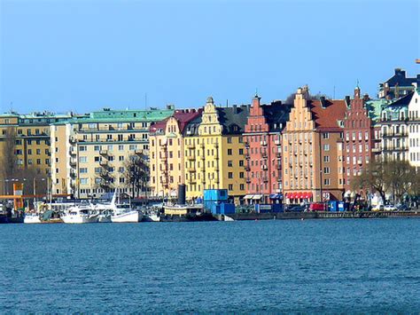 Stockholm Norr Mälarstrand Kungsholmen Colourful Stockh Olof