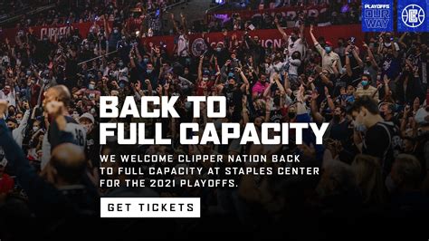 LA Clippers Return To Full Capacity At Staples Center For Game 6 ...