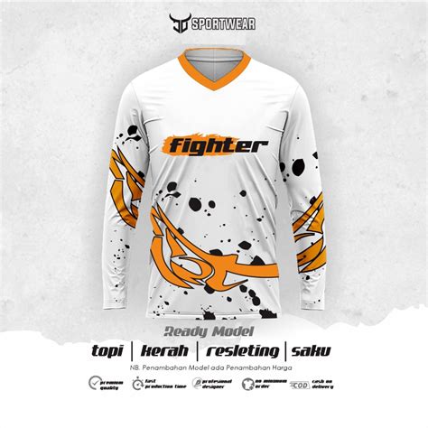 Jual Jersey Kaos Merpati Kolong Balap Orange Putih Hitam Terbaru