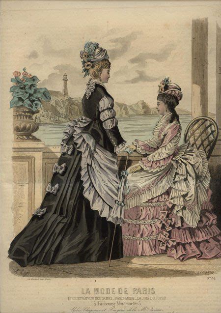 La Mode De Paris 1874 1870s Fashion Edwardian Fashion Vintage Fashion