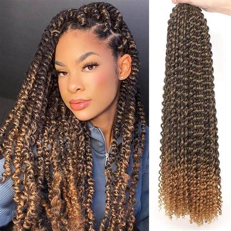 Passion Twist Hair Water Wave Braiding Hair For Butterfly Style