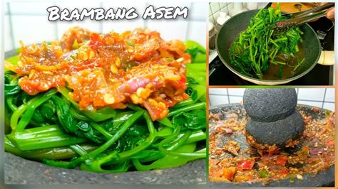 Sambel Brambang Asem Kangkung Khas Desaku Youtube