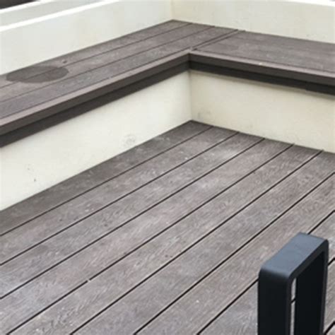 Deck Plank Wooden Embossed Waterproof Outdoor Flooring Deck Plank - Clearhalo