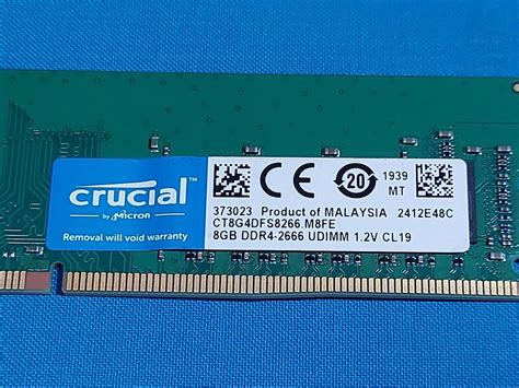 美光 Crucial 8G DDR4 2666 桌機單面記憶體 良品 露天市集 全台最大的網路購物市集