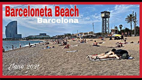 Barcelona Beach Walk At Barceloneta Beach RC TravelWalker YouTube