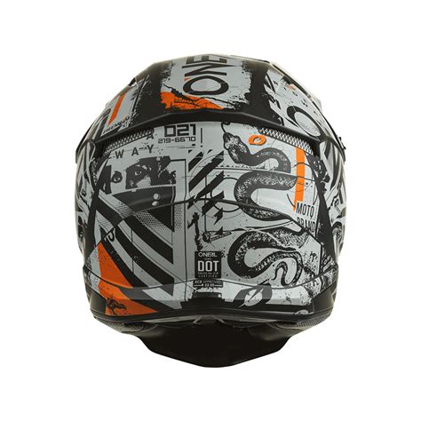 Srs Casque Scarz Noir Gris Orange Casques De Motocross Casques