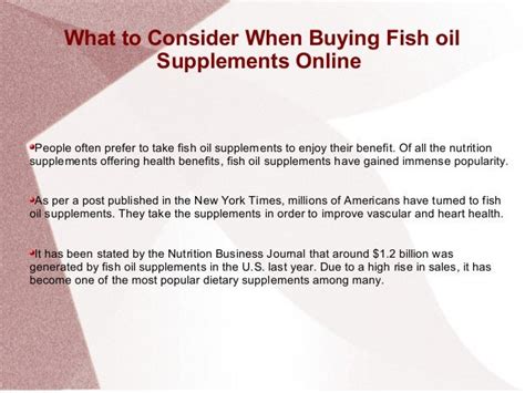 Fish Oil Supplements Benefits