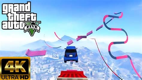 GTA5 Online Parkour 4K Ultra HD Impossible F1 Panto Skyhigh Skill