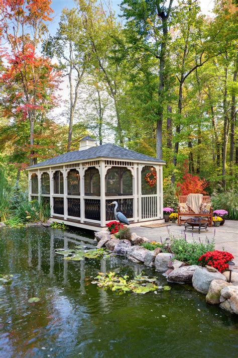 Wooden Pavilions Gazebos And Pergolas Clásico Renovado Patio